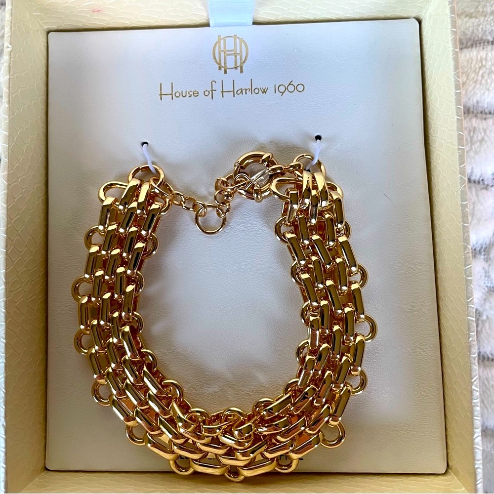 House of Harlow Gold Tone Bracelet NIB